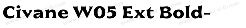 Civane W05 Ext Bold字体转换